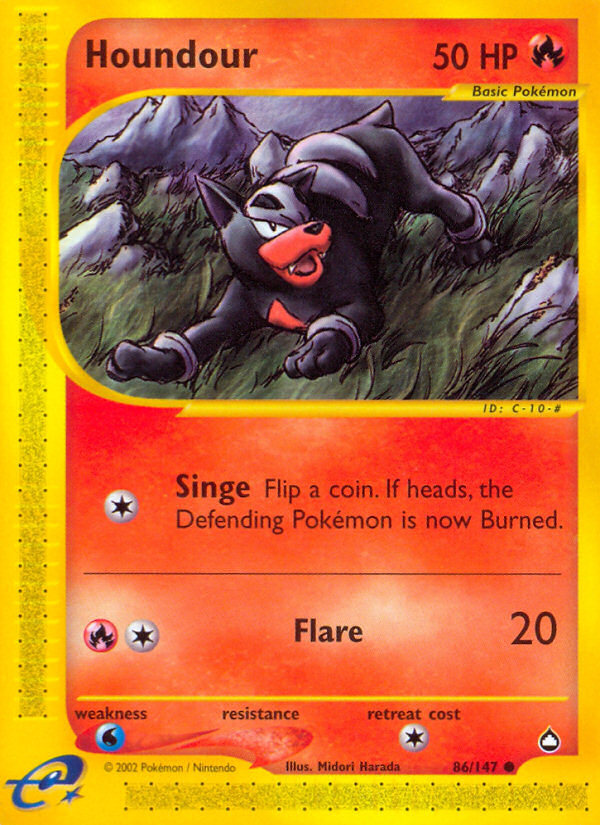 Houndour (86/147) [Aquapolis] | Shuffle n Cut Hobbies & Games