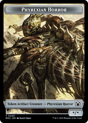 Phyrexian Golem // Phyrexian Horror Double-Sided Token [March of the Machine Commander Tokens] | Shuffle n Cut Hobbies & Games