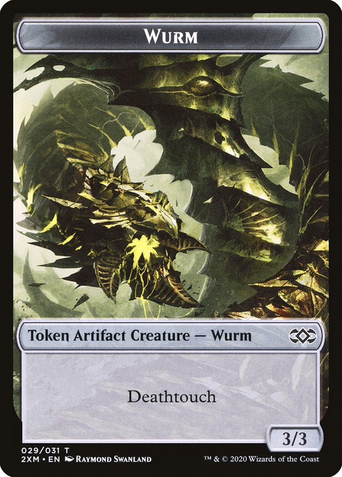 Wurm Token (029/031) [Double Masters Tokens] | Shuffle n Cut Hobbies & Games