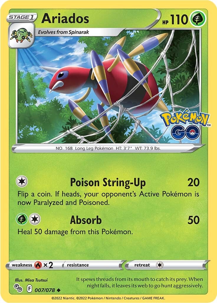 Ariados (007/078) [Pokémon GO] | Shuffle n Cut Hobbies & Games