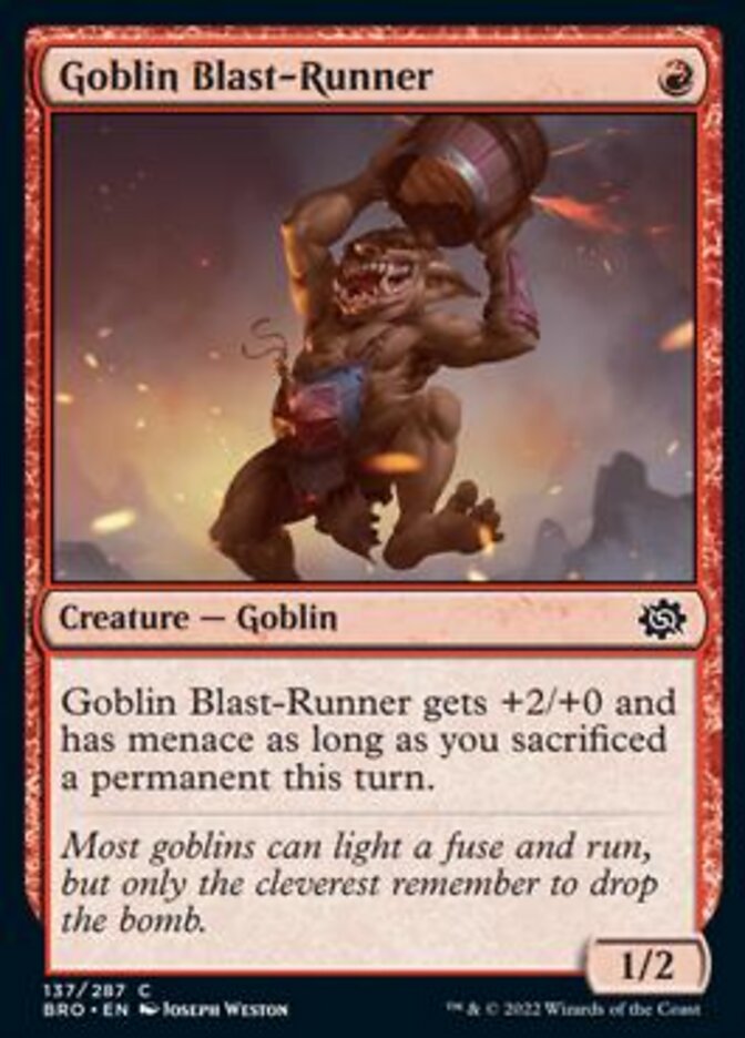 Goblin Blast-Runner [The Brothers' War] | Shuffle n Cut Hobbies & Games