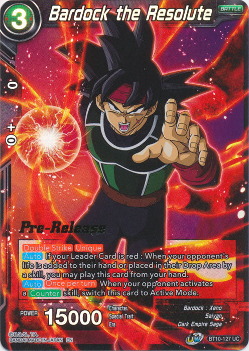 Bardock the Resolute (BT10-127) [Rise of the Unison Warrior Prerelease Promos] | Shuffle n Cut Hobbies & Games
