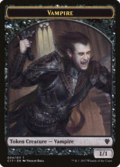 Vampire // Zombie Double-Sided Token [Commander 2017 Tokens] | Shuffle n Cut Hobbies & Games