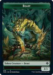 Beast // Beast Double-Sided Token [Starter Commander Decks] | Shuffle n Cut Hobbies & Games