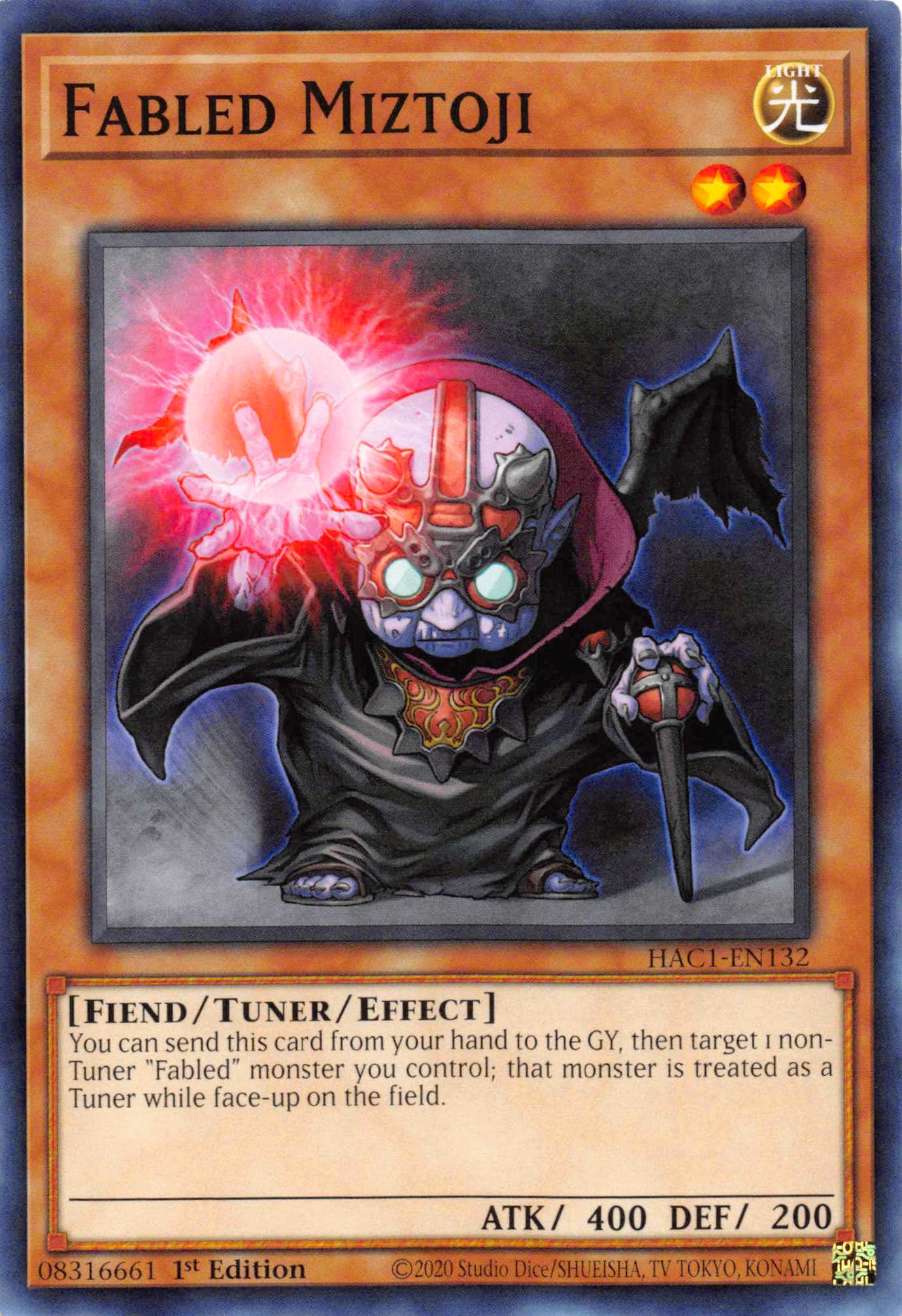 Fabled Miztoji (Duel Terminal) [HAC1-EN132] Parallel Rare | Shuffle n Cut Hobbies & Games