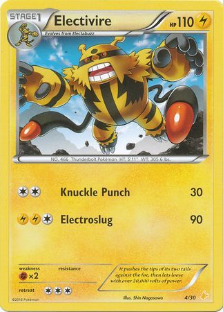 Electivire (4/30) [XY: Trainer Kit 3 - Pikachu Libre] | Shuffle n Cut Hobbies & Games