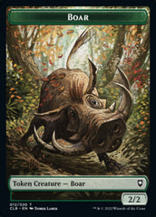 Treasure // Boar Double-Sided Token [Commander Legends: Battle for Baldur's Gate Tokens] | Shuffle n Cut Hobbies & Games