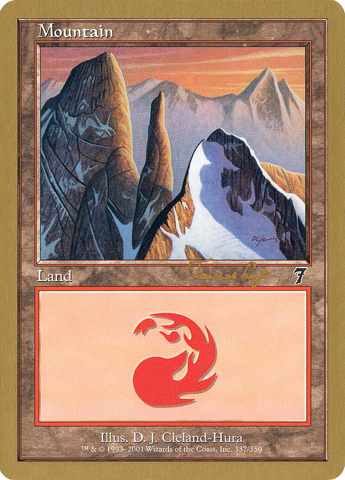 Mountain (337) (Tom van de Logt) [World Championship Decks 2001] | Shuffle n Cut Hobbies & Games
