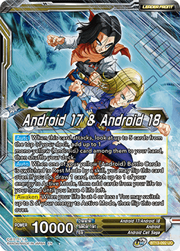 Android 17 & Android 18 // Android 17 & Android 18, Harbingers of Calamity (Uncommon) [BT13-092] | Shuffle n Cut Hobbies & Games