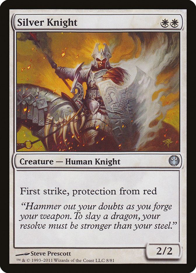 Silver Knight [Duel Decks: Knights vs. Dragons] | Shuffle n Cut Hobbies & Games