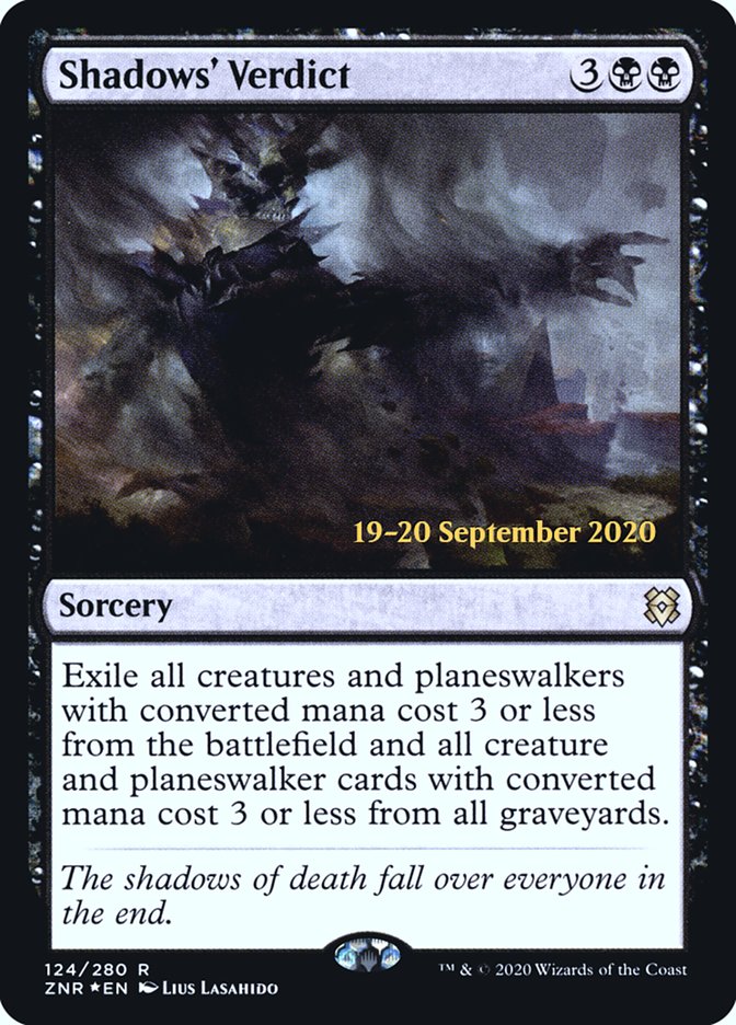 Shadows' Verdict [Zendikar Rising Prerelease Promos] | Shuffle n Cut Hobbies & Games