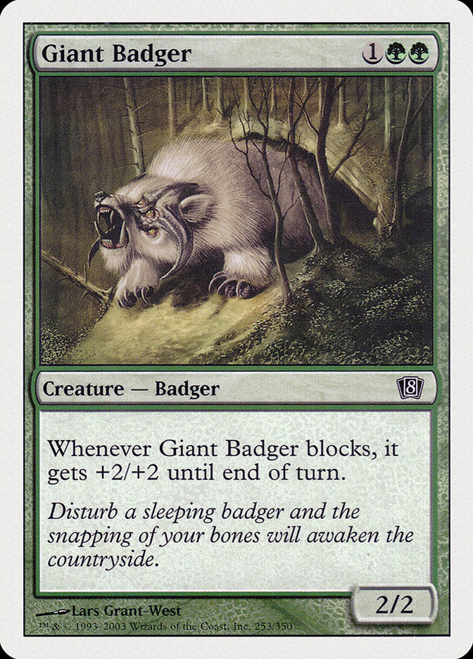 Giant Badger [Eighth Edition] | Shuffle n Cut Hobbies & Games
