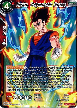 Vegito, Polymorphic Potara [EX06-02] | Shuffle n Cut Hobbies & Games