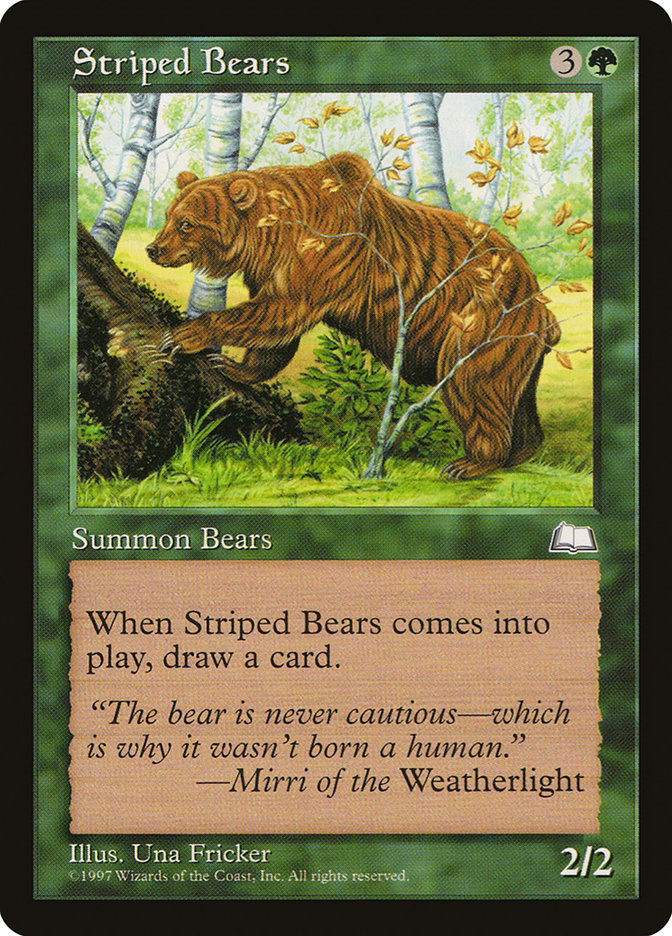 Striped Bears [Weatherlight] | Shuffle n Cut Hobbies & Games
