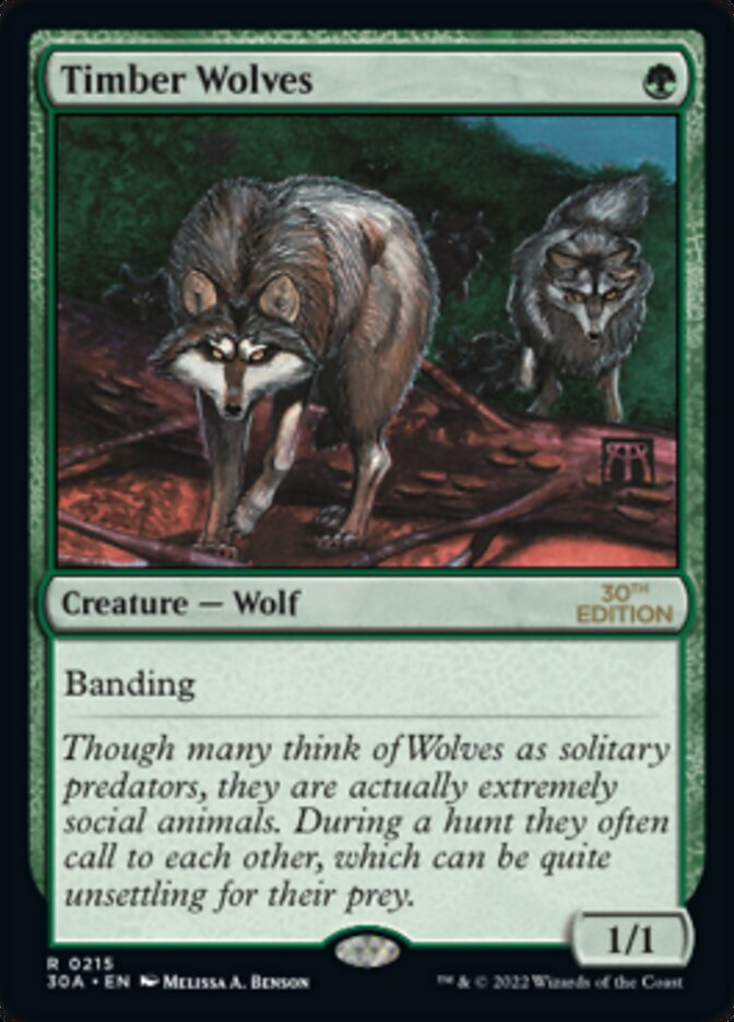 Timber Wolves [30th Anniversary Edition] | Shuffle n Cut Hobbies & Games