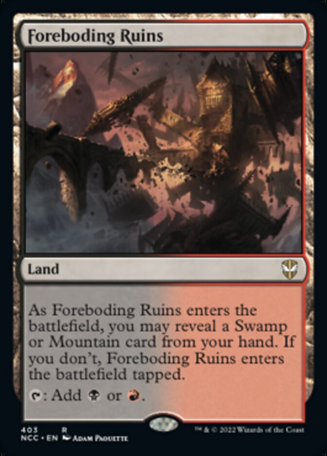 Foreboding Ruins [Streets of New Capenna Commander] | Shuffle n Cut Hobbies & Games