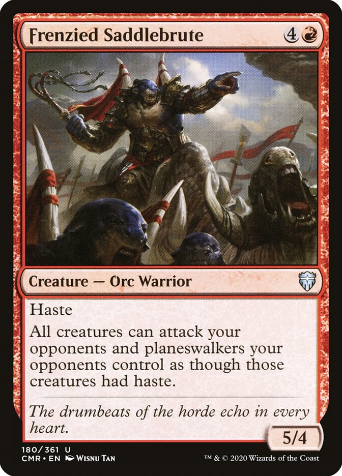 Frenzied Saddlebrute [Commander Legends] | Shuffle n Cut Hobbies & Games