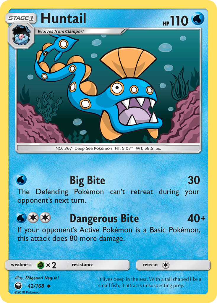 Huntail (42/168) [Sun & Moon: Celestial Storm] | Shuffle n Cut Hobbies & Games