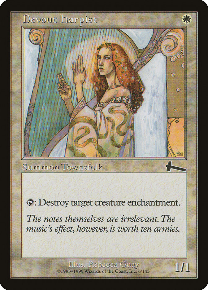 Devout Harpist [Urza's Legacy] | Shuffle n Cut Hobbies & Games