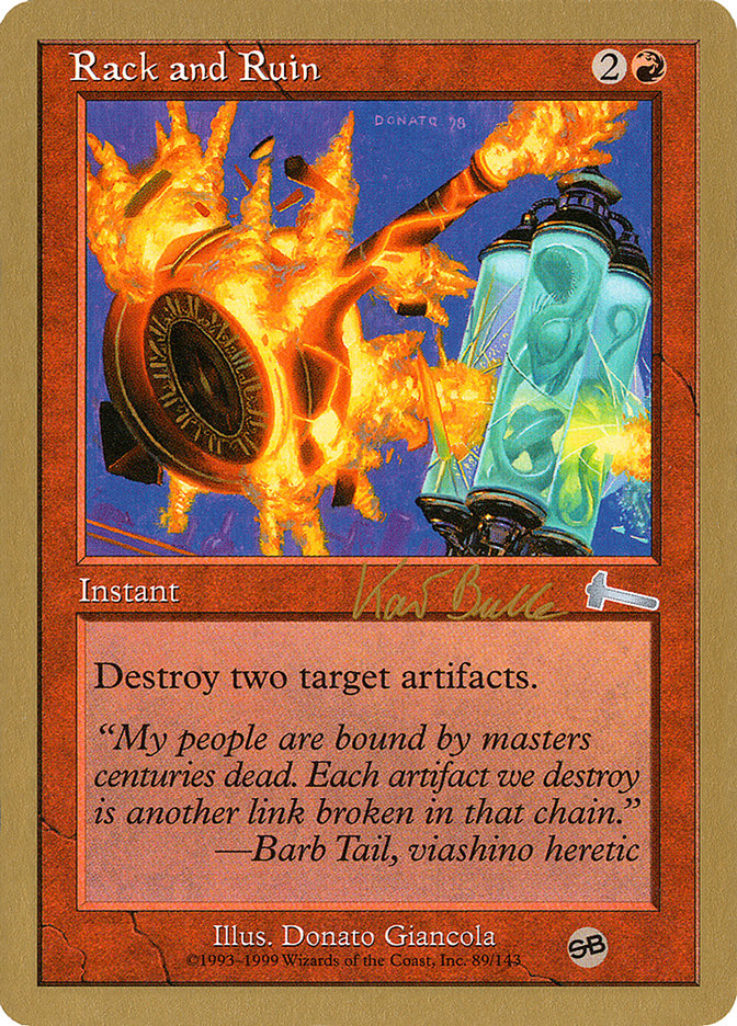 Rack and Ruin (Kai Budde) (SB) [World Championship Decks 1999] | Shuffle n Cut Hobbies & Games
