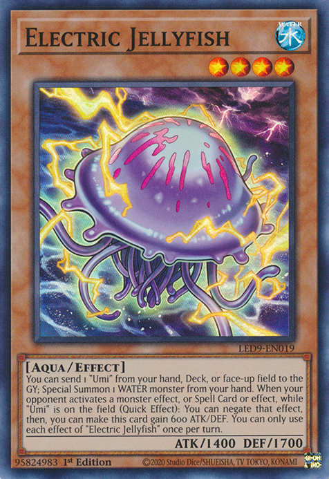 Electric Jellyfish [LED9-EN019] Super Rare | Shuffle n Cut Hobbies & Games