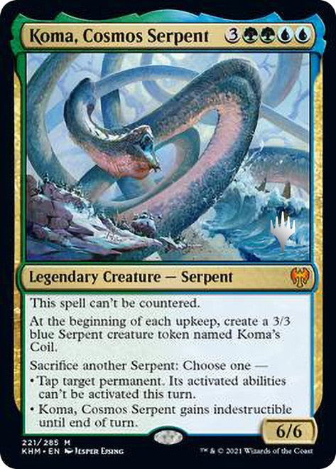 Koma, Cosmos Serpent (Promo Pack) [Kaldheim Promos] | Shuffle n Cut Hobbies & Games