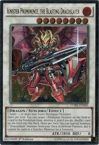 Ignister Prominence, the Blasting Dracoslayer (UTR) [CORE-EN050] Ultimate Rare | Shuffle n Cut Hobbies & Games