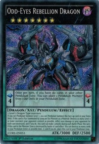 Odd-Eyes Rebellion Dragon [CORE-EN051] Secret Rare | Shuffle n Cut Hobbies & Games