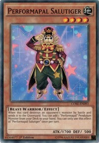 Performapal Salutiger [CORE-EN093] Common | Shuffle n Cut Hobbies & Games