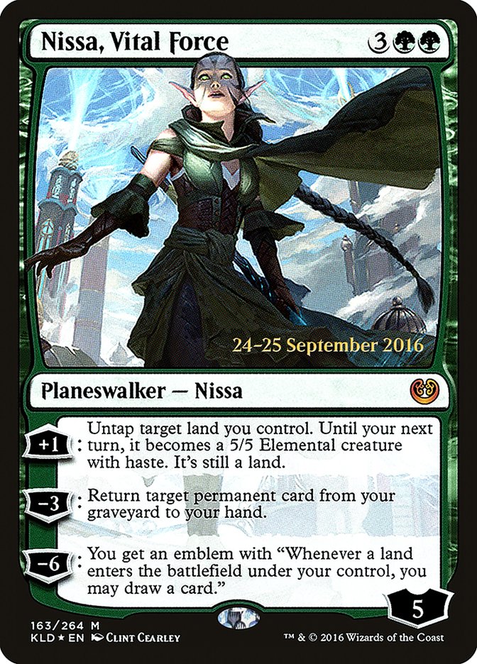 Nissa, Vital Force [Kaladesh Prerelease Promos] | Shuffle n Cut Hobbies & Games