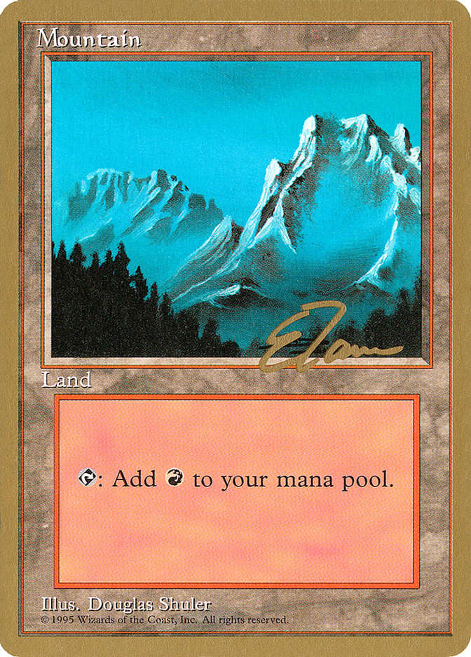 Mountain (et374) (Eric Tam) [Pro Tour Collector Set] | Shuffle n Cut Hobbies & Games