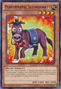 Performapal Secondonkey [DOCS-EN001] Rare | Shuffle n Cut Hobbies & Games