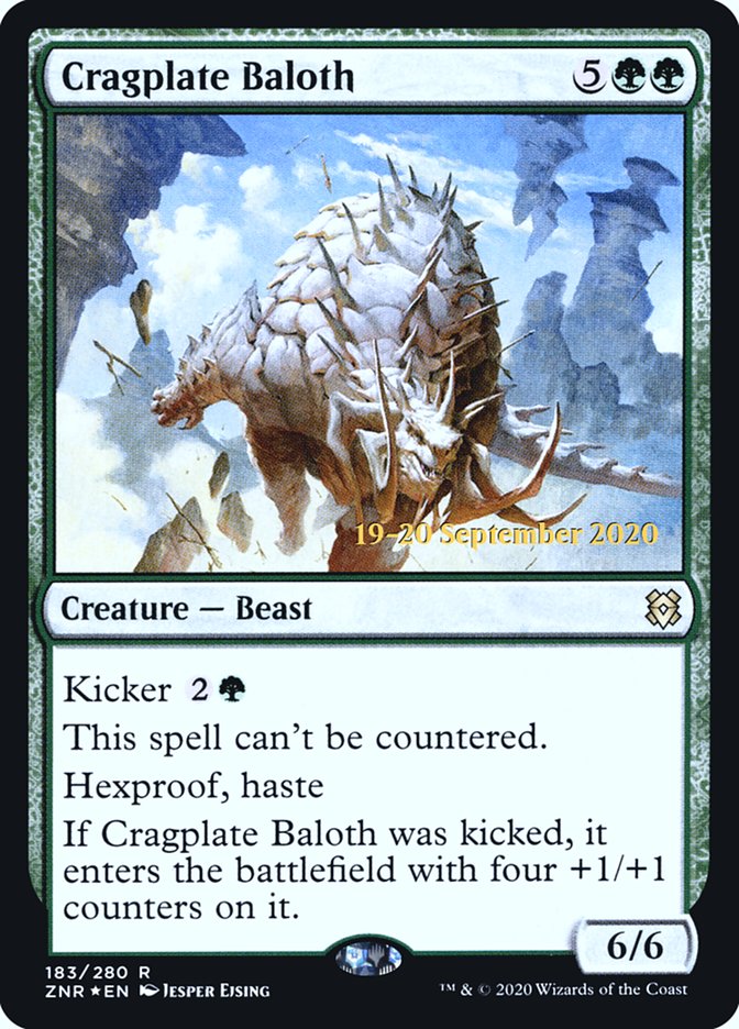 Cragplate Baloth [Zendikar Rising Prerelease Promos] | Shuffle n Cut Hobbies & Games