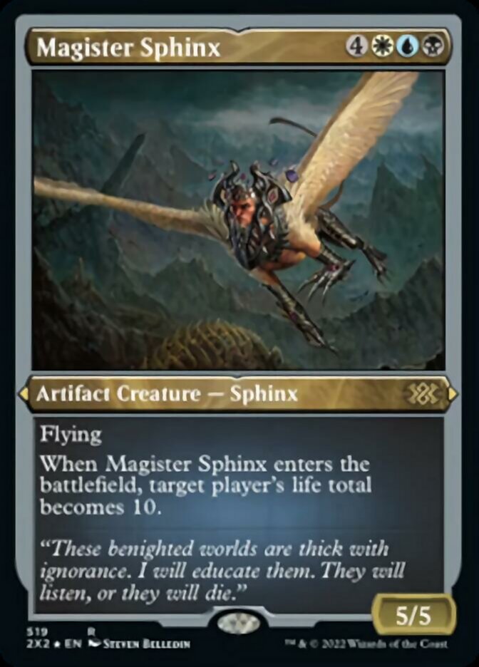 Magister Sphinx (Foil Etched) [Double Masters 2022] | Shuffle n Cut Hobbies & Games