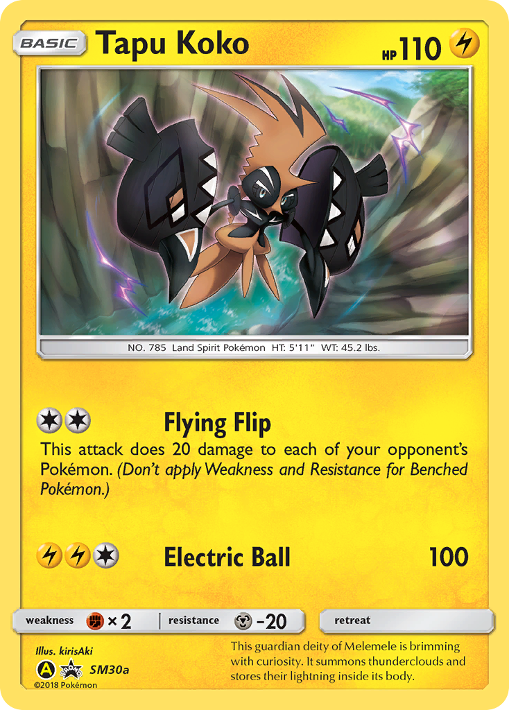 Tapu Koko (SM30a) [Sun & Moon: Black Star Promos] | Shuffle n Cut Hobbies & Games