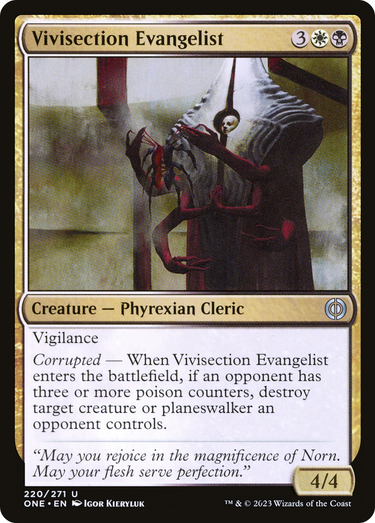 Vivisection Evangelist [Phyrexia: All Will Be One] | Shuffle n Cut Hobbies & Games