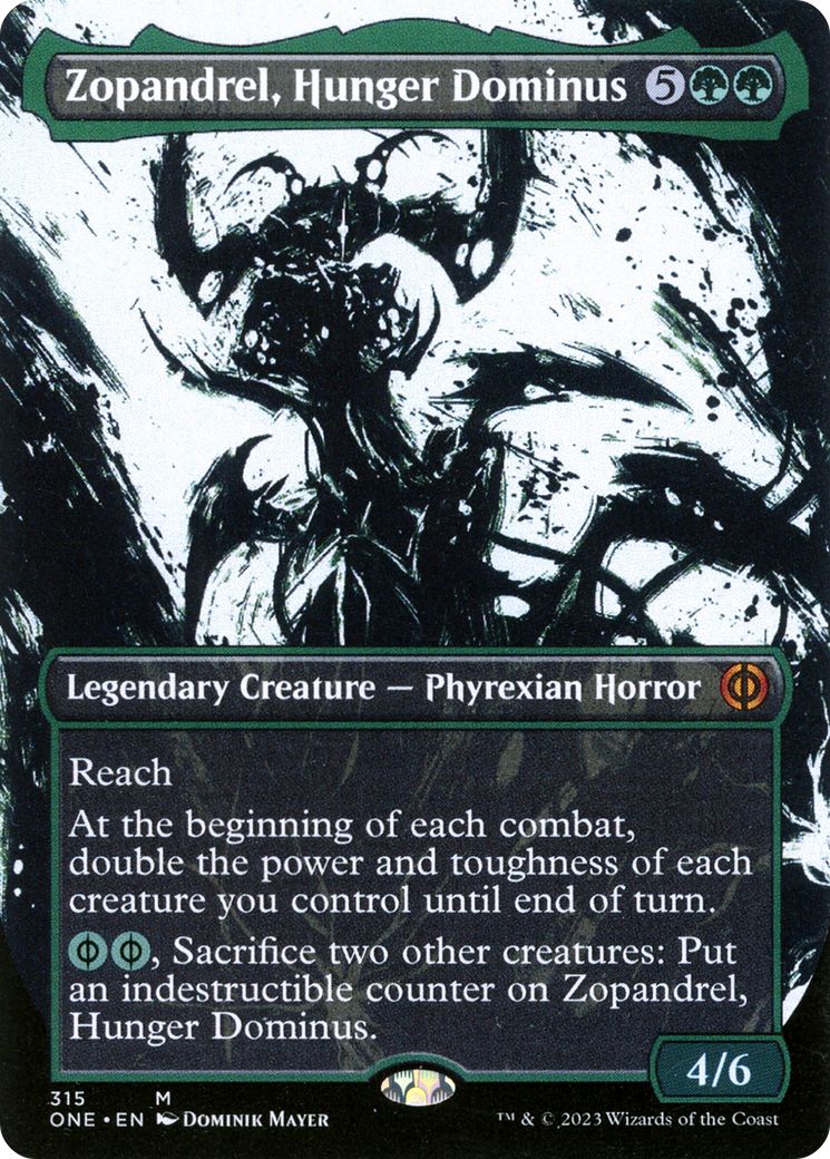 Zopandrel, Hunger Dominus (Borderless Ichor) [Phyrexia: All Will Be One] | Shuffle n Cut Hobbies & Games