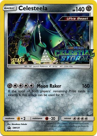 Celesteela (SM131) (Staff Prerelease Promo) [Sun & Moon: Black Star Promos] | Shuffle n Cut Hobbies & Games