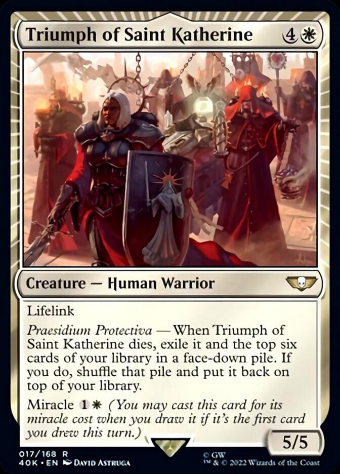 Triumph of Saint Katherine (Surge Foil) [Warhammer 40,000] | Shuffle n Cut Hobbies & Games