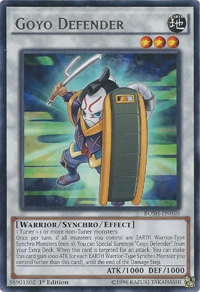 Goyo Defender [BOSH-EN050] Rare | Shuffle n Cut Hobbies & Games