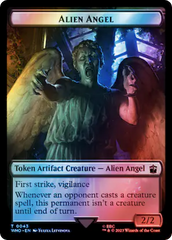 Alien Angel // Food (0058) Double-Sided Token (Surge Foil) [Doctor Who Tokens] | Shuffle n Cut Hobbies & Games