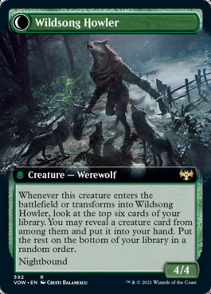 Howlpack Piper // Wildsong Howler (Extended Art) [Innistrad: Crimson Vow] | Shuffle n Cut Hobbies & Games