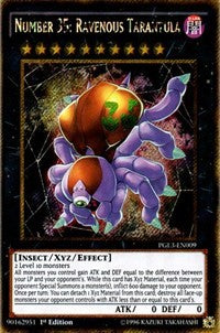 Number 35: Ravenous Tarantula [PGL3-EN009] Gold Secret Rare | Shuffle n Cut Hobbies & Games