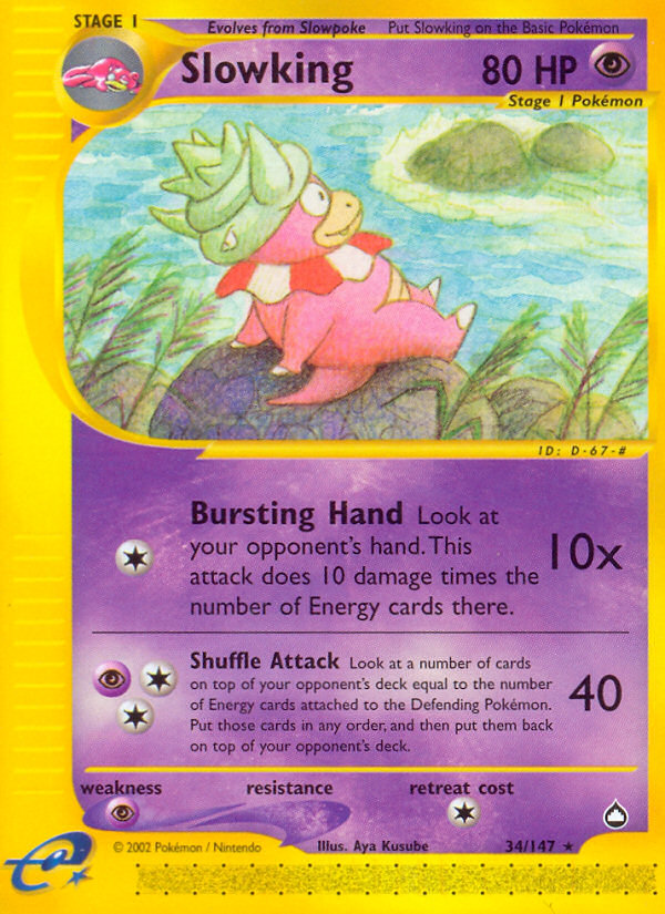 Slowking (34/147) [Aquapolis] | Shuffle n Cut Hobbies & Games