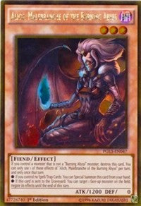 Alich, Malebranche of the Burning Abyss [PGL3-EN047] Gold Rare | Shuffle n Cut Hobbies & Games