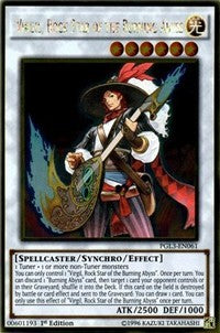 Virgil, Rock Star of the Burning Abyss [PGL3-EN061] Gold Rare | Shuffle n Cut Hobbies & Games