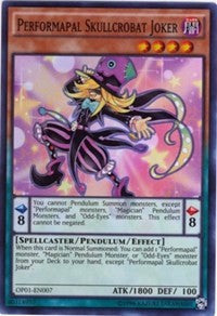 Performapal Skullcrobat Joker [OP01-EN007] Super Rare | Shuffle n Cut Hobbies & Games