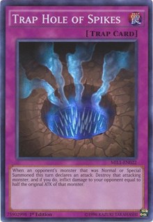 Trap Hole of Spikes [MIL1-EN022] Super Rare | Shuffle n Cut Hobbies & Games