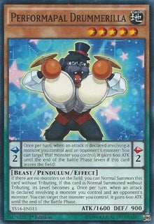 Performapal Drummerilla [YS16-EN011] Common | Shuffle n Cut Hobbies & Games