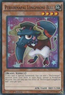 Performapal Longphone Bull [YS16-EN006] Super Rare | Shuffle n Cut Hobbies & Games